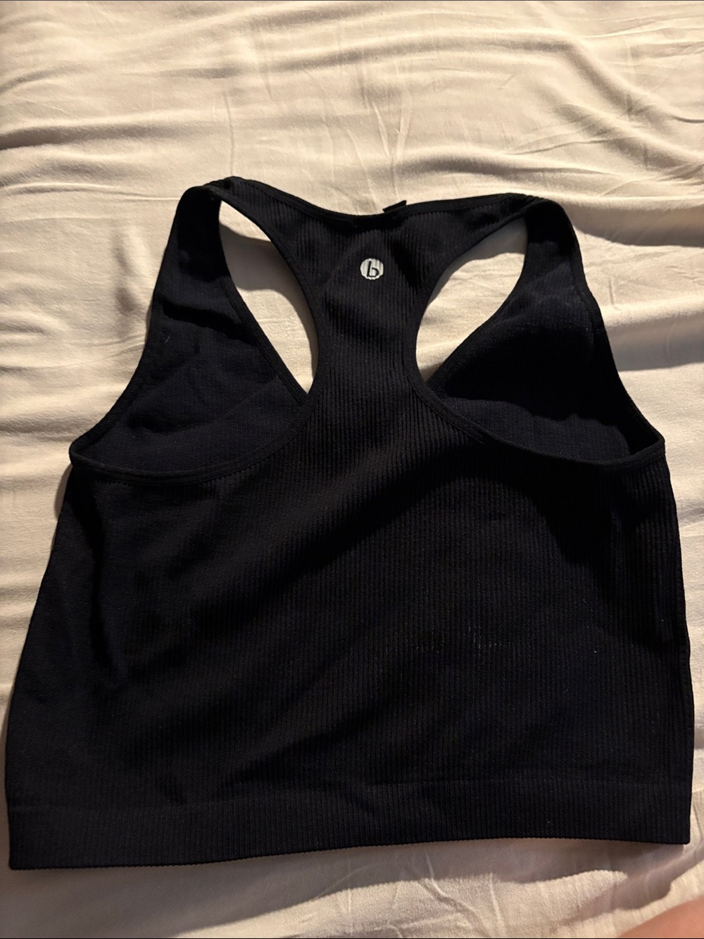 Cotton On Black Ribbed Racerback Tank Top - Picture 3 of 3